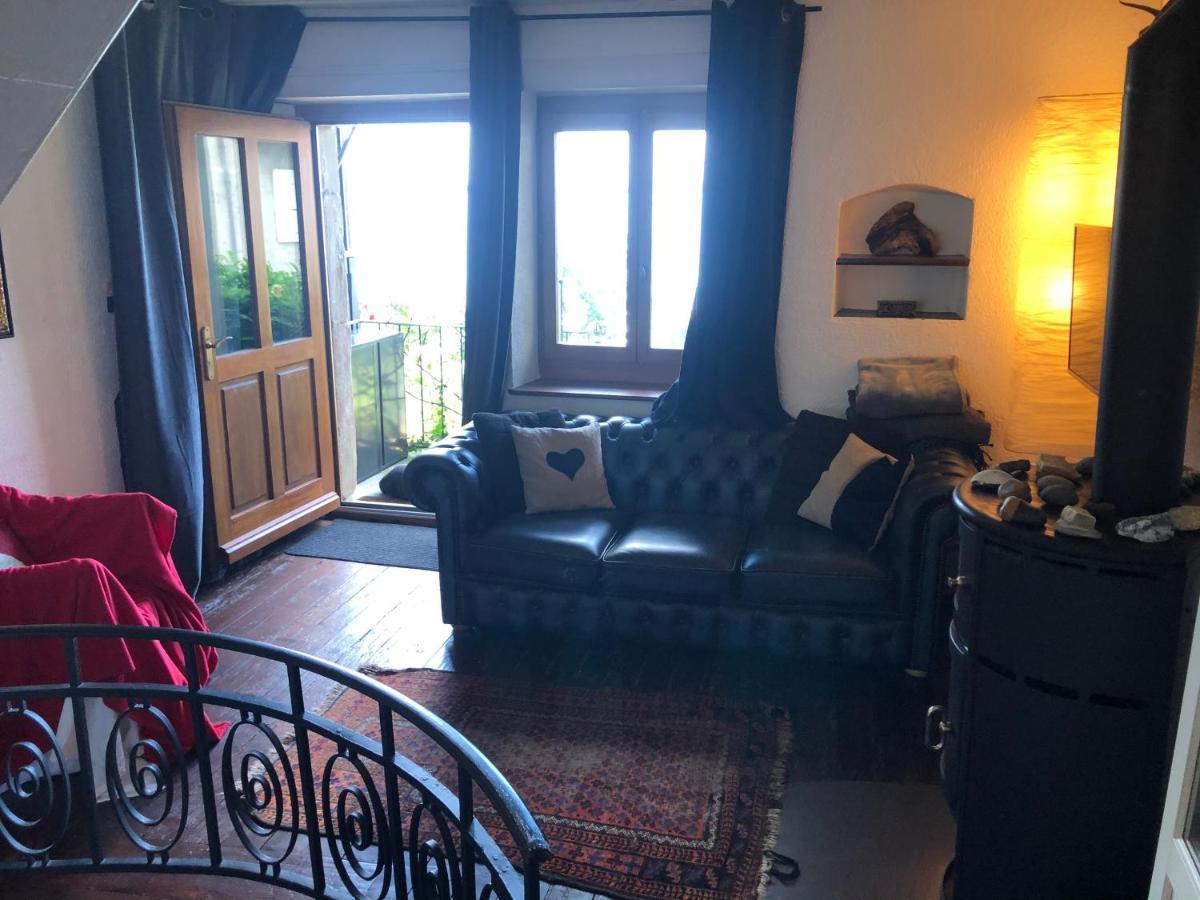 A Room With A View - Maisonnette Dans Bourg Medieval Au Bord Du Lac Leman イヴォワール エクステリア 写真